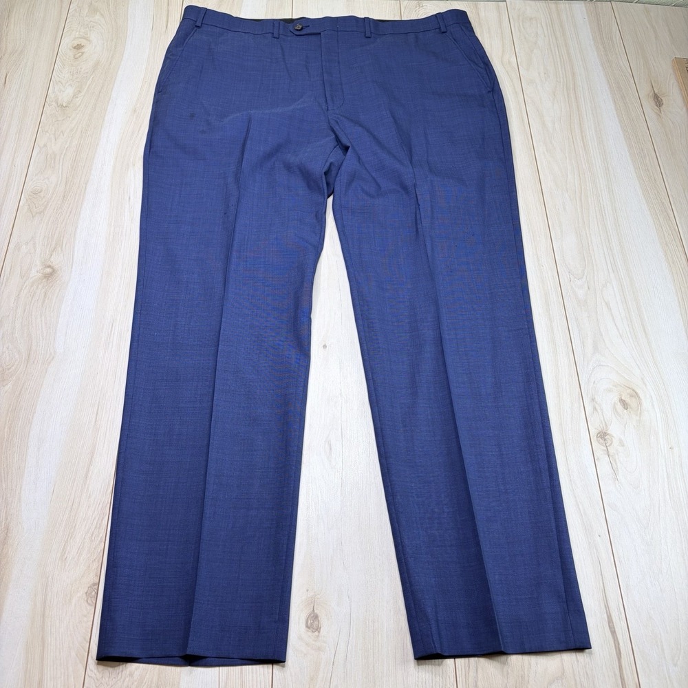 Lauren Ralph Lauren Mens Nailhead 100% Wool 2 Piece Suit Blue 46R W:40x32 - Picture 13 of 16